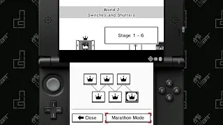 BoxBoy! - World 2 Marathon S-Rank Playthrough [3DS]