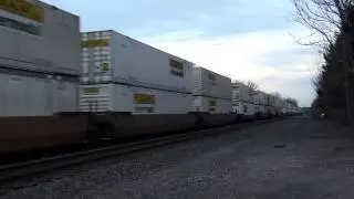 NS 2635 & 9748 Leading a WB Stack, Chesterton, IN