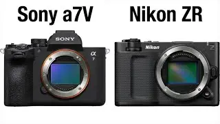 Сравнение видеоизображений, полученных с помощью Sony a7V и Nikon ZR.