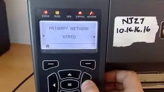 Changing the IP address on a Zebra ZT410 label printer