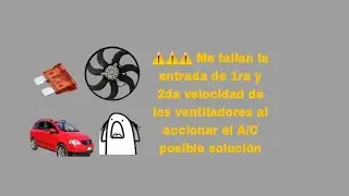Cambio de fusible de los motoventiladores por una falla  wolkswagen Sportvan, Suran, Lupo, Crossfox