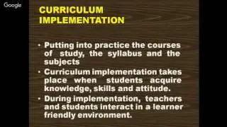 Curriculum Implementation by Dr AB Gupta