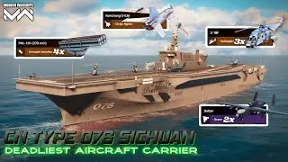 CN Type 076 Sichuan| 4x PHL-191 GL & Nanchang Q-5 Strike Fighter| Deadliest CV| Modern Warships 