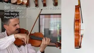 Bin Li violin, Guarneri model, 2022, Beijing / Cristian Fatu / at the Metzler Violin Shop