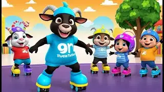 The Dancing Goat on Roller Skates | Nursery Rhyme and Educational Song