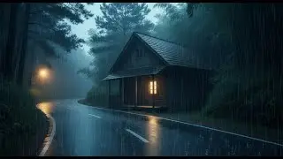 Rain Sounds for Sleeping Dark Screen | Stable Rain Noise for Sleeping, Studying & Relaxing All Night