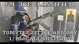 GI Joe Classified with Tomytec Little Armory 1/12 RPK7M, RPG-7, and Other Military Accessories