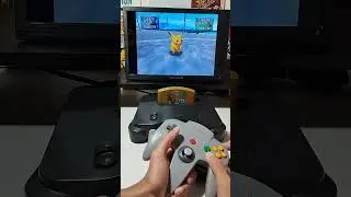 PIKACHU EM A&Ccedil;&Atilde;O em Pok&eacute;mon Stadium 2 #nintendo64 #videogames #retrogaming #pokemon