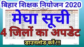 Bihar teacher niyojan merit list 2020. Final merit list teacher niyojan Bihar. teacher news.