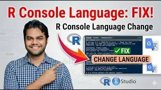 Change the Language for R Console | R Studio Console Language Change