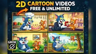 How to create 2D CARTOON Animations like Tom & Jerry with Ai | FREE AND UNLIMITED