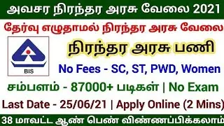 BIS JOB 2021| JOB VACANCY 2021
