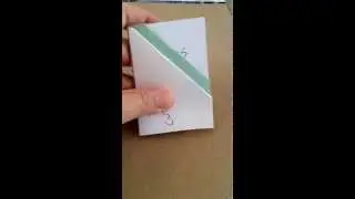 POCKET LETTER INSERT tutorial  - DOUBLE DIAGONAL