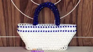পুতির ব্যাগ/ How to make beaded bag(part-2)/ beaded party bag/ easy hand bag