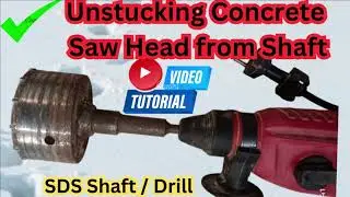 How to Unstuck Concrete Holesaw SDS Shaft using Foster FHD 2 26 Rotary Hammer Drill