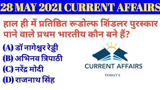 28 MAY 2021  CURRENT AFFAIRS
