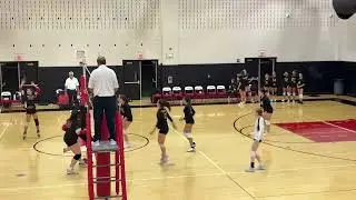 09/15/2025 JV Volleyball: Freshman year. @ Newfield. Kali Setting