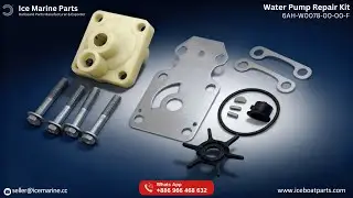 🛠️ ICE Marine Water Pump Repair Kit for Yamaha Outboard 15&ndash;20 HP 4-Stroke | OEM 6AH-W0078-00-00-F