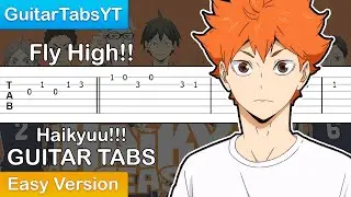 Haikyuu S2 OP 2 - Fly High Guitar Tutorial [TABS] (Easy)