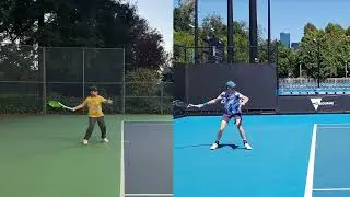 82. 포핸드 스트록 비교, Forehand stroke comparsion