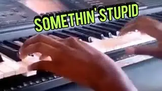 SOMETHING STUPID (edited) on piano/song cover by C.Carson Parks.