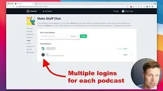 Get multiple user logins for every podcast you create (perfect for podcast networks)