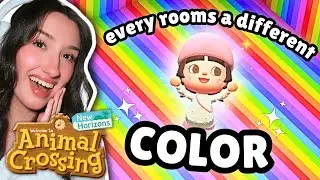 every rooms a different COLOR in Animal Crossing