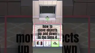 How to move objects up and down 🧐💡 | THE SIMS 4 | #thesims #thesims4 #shorts #shorts28 #sims