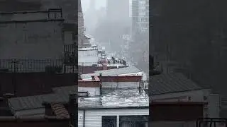 Snowy Foggy New York Day | #foggy #snowy #beautiful #newyorkcity #downtown #uptown #nyc