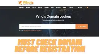 How to Check Domain Name Registration? || Must Check Domain Before Buying