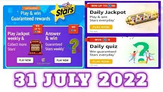 Amazon Daily Funzone Stars Quiz Answers Today|31 July 2022 | Daily Quiz Time