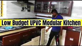 upvc modular kitchen | upvc cupboard work | upvc wardrobe work | Double color Kitchen cabinets Work