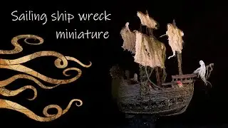 I made a miniature sailing ship for my lady Kraken