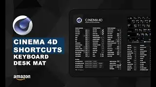 Cinema 4D Keyboard Shortcut Desk Mat 🚀 A Must-Have for Motion Designers & 3D Artists!