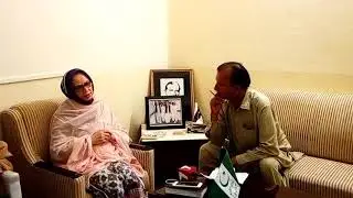 7 News Bureau Chief Quetta taking interview from Madam Rukia Saeed Hashmi Former Minister