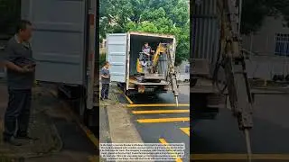 When The Crawler Excavator Moves Long Distance #job #skills #ironworkdesign #machine #driver