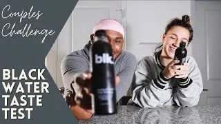 Couple Tries Black Water for the First Time! | BLK Water Taste Test - Couples Edition