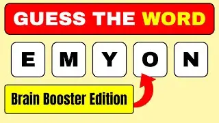 Guess The WORD | Scramble Word Challenge Round 21 By Mindful Mosaic 2.0 | Brain Booster Edition