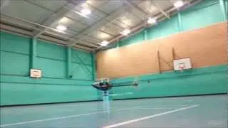Neil's Blade 450 X Indoor Inverted - How Low Will He Go!!??