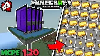 I Made The Ultimate Gold & Xp Farm in Minecraft pe🤩 | Minecraft Pe Survival Series #3