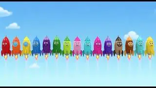 Fourteen Little Toy Rockets Whoosh Whoosh | Nursery Rhymes for Kids & Baby Songs
