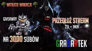 🔥 Overwatch - Rankedy z widzami 🔥 2zł=1min przedłuż stream. Na 3000sub GIVEAWAY Reinhardt