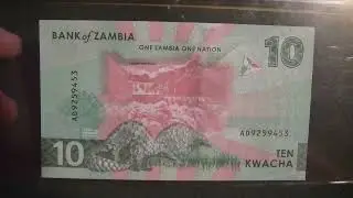 Banknotes - 10 Kwacha, Zambia, 2024