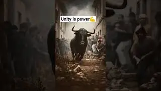 Always work together 💪👍#shorts#ai#animation#music#ai world#trending#bull#unity#animals#youtubeshorts