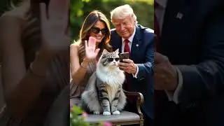 Melania Puts Shades on Cat While Trump Snaps Selfies! 😎📸🐾