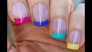 Colorful French NAILS | Fun & Easy  NAIL ART Design | Spring Manicure 2023