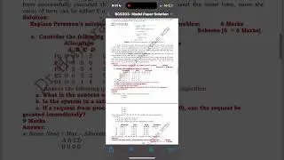 VTU NEW MODULE QUESTION PAPER  SOLUTION ON OPERATING SYSTEM (OS) |22SCHEME 2023 24