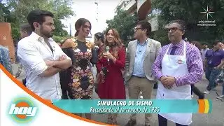 ¡Así se vivió el macrosimulacro en el programa Hoy!