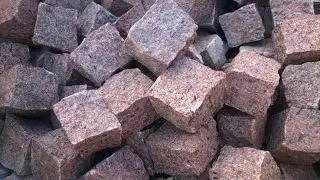 B&M GRANITY-rote Pflastersteine aus Vanga (skandinavischer - schwedischer Granit)