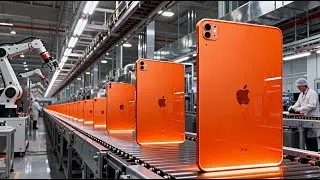 Внутри фабрики Apple iPad Pro 🏭 Полный производственный процесс Orange Edition